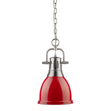 3602-S PW-RD - Duncan Small Pendant with Chain